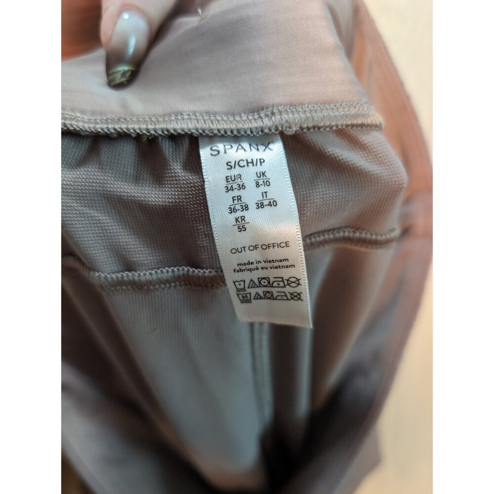 SPANX On the Move Cropped Wide-Leg Pant Smoke Brown Small Out Of Office Lounge - Picture 9 of 9